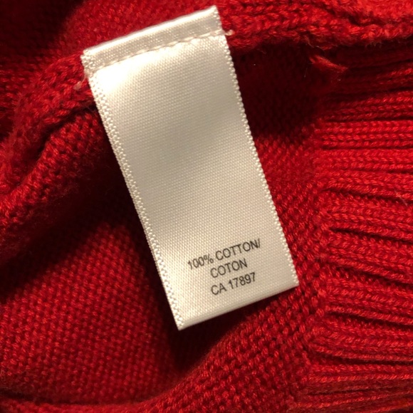 Banana Republic Red 100% Cotton Cowl-neck Sweater - Picture 7 of 8